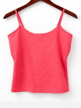 Vintage Y2K Cami/Camisole Tank Top w/ Spaghetti Straps Coral Pink Summer Shirt